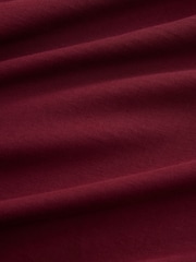 Navy/Dark Green/Ecru/Teal/Burgundy/Orange Regular Fit Essential Cotton T-Shirts 6 Pack - Image 9 of 9