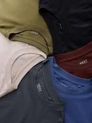 Black/Stone/Green/Red/Blue/Teal Long Sleeve T-Shirts 6 Pack - Image 14 of 15