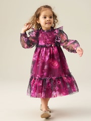 Angel & Rocket Estella Tiered Mesh Dress - Imaginea 1 din 3