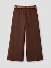 Angel & Rocket Brown Kaia Suedette Wide Leg Trousers - Image 5 of 5
