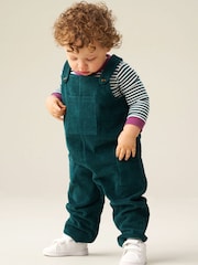 Angel & Rocket Blue Axton Cord Dungaree Set - Image 2 of 4