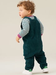 Angel & Rocket Blue Axton Cord Dungaree Set - Image 3 of 4