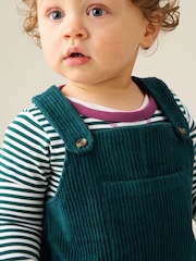 Angel & Rocket Blue Axton Cord Dungaree Set - Image 4 of 4