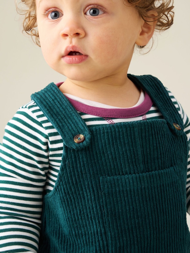 Angel & Rocket Blue Axton Cord Dungaree Set - Image 4 of 4 Angel & Rocket Blue Axton Cord Dungaree Set - Image 4 of 4