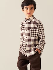 Angel & Rocket Brown Zayne Mixed Check Shirt - Image 3 of 10