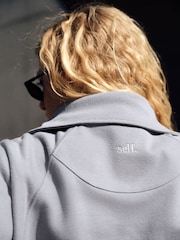 self. Sweatshirt mit halbem Reißverschluss und Kragen - Bild 3 von 9