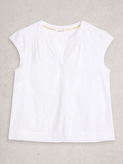 White Stuff White Amelia Embroidery Top - Image 5 of 6