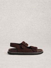 White Stuff Brown Bailey Buckle Sandals - Image 1 of 4