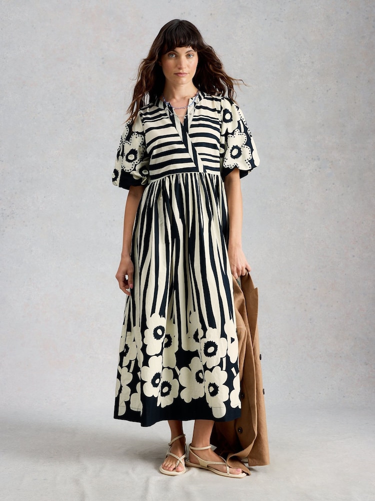 White Stuff Blue Eve Stripe Dress - Image 1 of 6