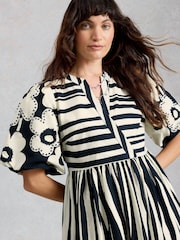 White Stuff Blue Eve Stripe Dress - Image 4 of 6