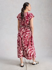 White Stuff Pink Mina Jersey Dress - Image 2 of 6
