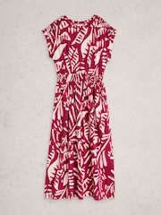 White Stuff Pink Mina Jersey Dress - Image 5 of 6