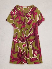White Stuff Green Milly T-Shirt Dress - Image 5 of 6