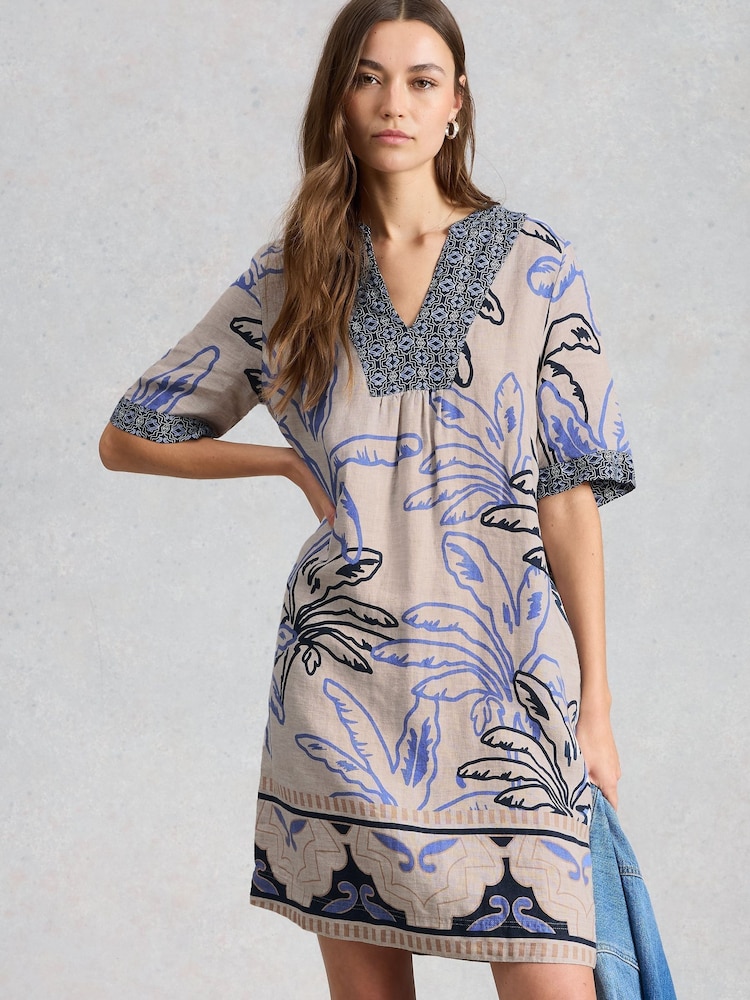 White Stuff White Ash Linen Dress - Image 2 of 6 White Stuff White Ash Linen Dress - Image 2 of 6