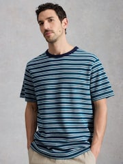 Azul marino - White Stuff Harrington Stripe T-Shirt - Imagen 1 de 6