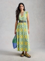 White Stuff Green Lorna Jersey Maxi Dress - Image 3 of 6