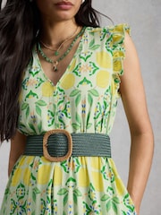 White Stuff Green Lorna Jersey Maxi Dress - Image 4 of 6