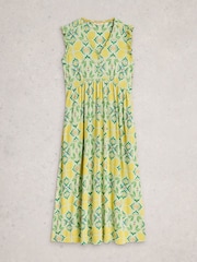 White Stuff Green Lorna Jersey Maxi Dress - Image 5 of 6