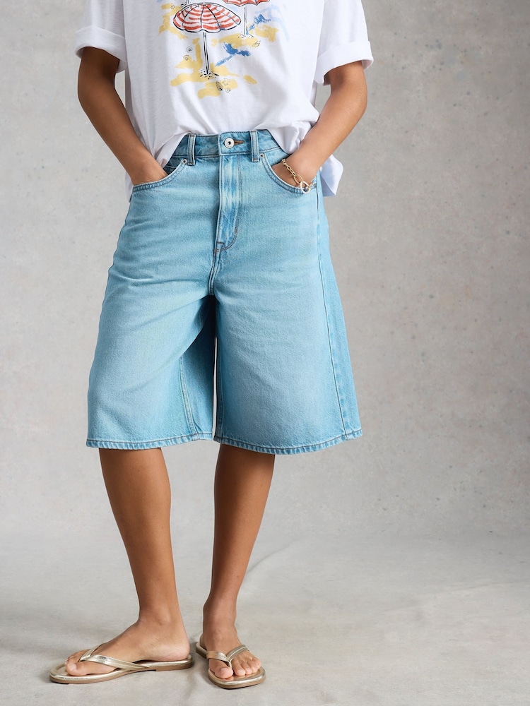 Azul claro - White Stuff Jodi Shorts - Imagen 1 de 6