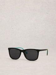 White Stuff Black Wayfarer Sunglasses - Image 2 of 4