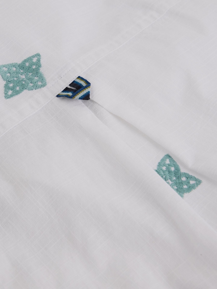 White Stuff Bourne Short Sleeve Embroidered Shirt - Imagen 6 de 6