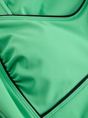 White Stuff Bright Green Splash Control Swimsuit - Image 6 of 6