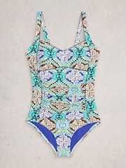 Grün - White Stuff Splash Control Badeanzug - Bild 5 von 6