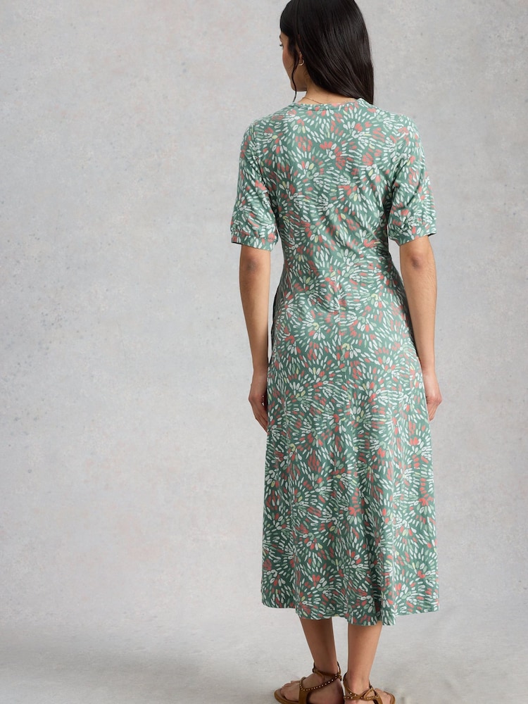 White Stuff Mint Green Megan Jersey Dress - Image 2 of 6