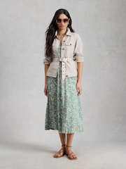 White Stuff Mint Green Megan Jersey Dress - Image 3 of 6