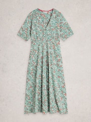 White Stuff Mint Green Megan Jersey Dress - Image 5 of 6