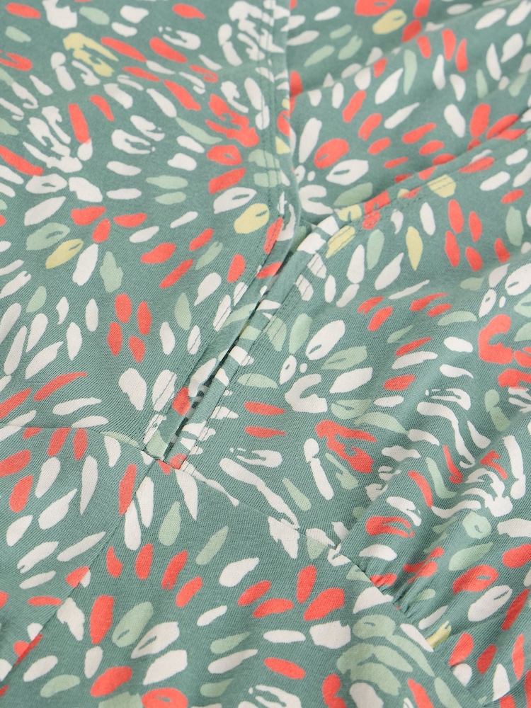 White Stuff Mint Green Megan Jersey Dress - Image 6 of 6