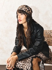 Rockett St George Animal Print Silk Blend Lightweight Scarf - Image 3 of 8