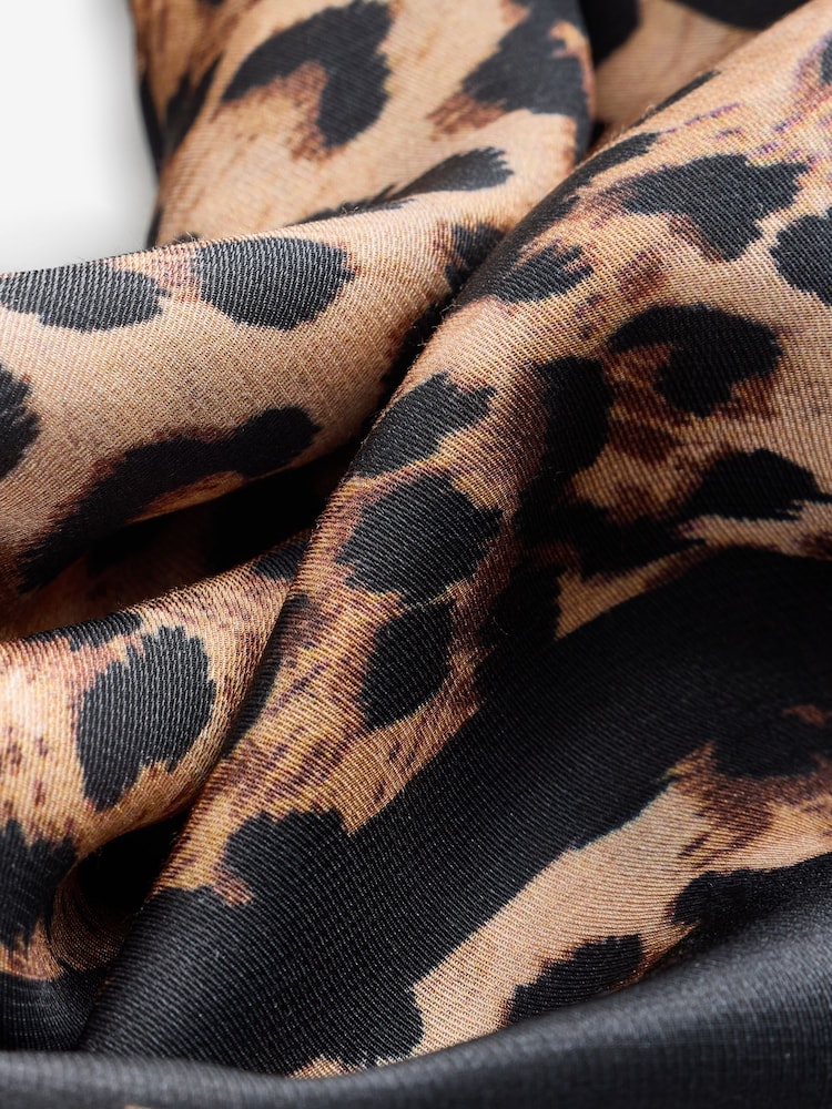 Rockett St George Animal Print Silk Blend Lightweight Scarf - Image 8 of 8