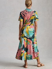 White Stuff Pink Rua Jersey Shirt Dress - Image 2 of 6