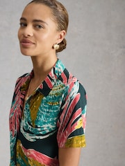 White Stuff Pink Rua Jersey Shirt Dress - Image 4 of 6