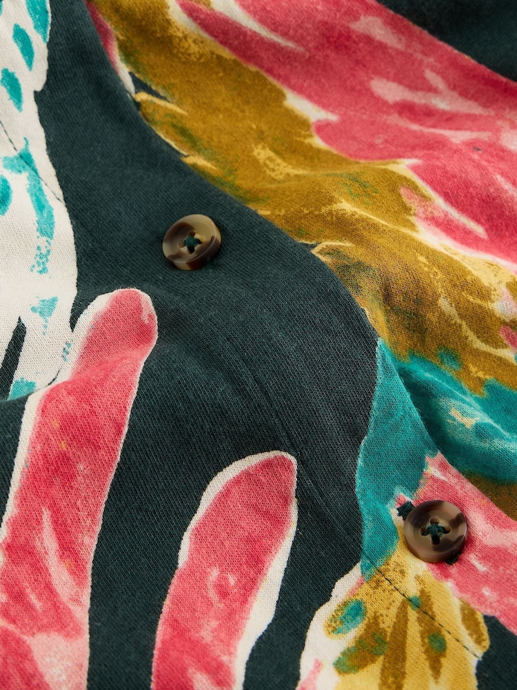 White Stuff Pink Rua Jersey Shirt Dress - Image 6 of 6