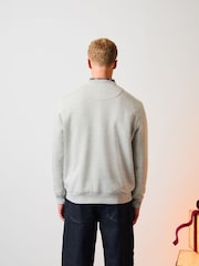 Grey Marl Christmas Golf Graphic Crew Neck Sweatshirt - Image 3 of 7