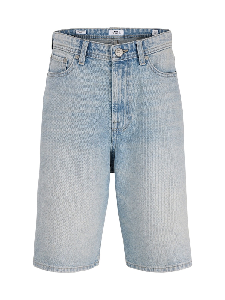JACK & JONES Junior Blue Baggy Fit Ron Denim Shorts - Image 1 of 2