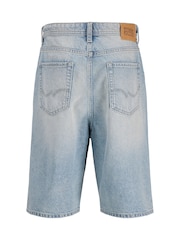 JACK & JONES Junior Blue Baggy Fit Ron Denim Shorts - Image 2 of 2