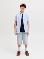 JACK & JONES Junior Ron バギーフィットデニムショートパンツ - 画像 3 / 6