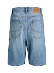 JACK & JONES Junior Mid Blue Loose Fit Tony Denim Shorts - Image 7 of 7