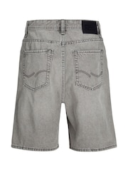 JACK & JONES Junior Grey Loose Fit Tony Denim Shorts - Image 8 of 8