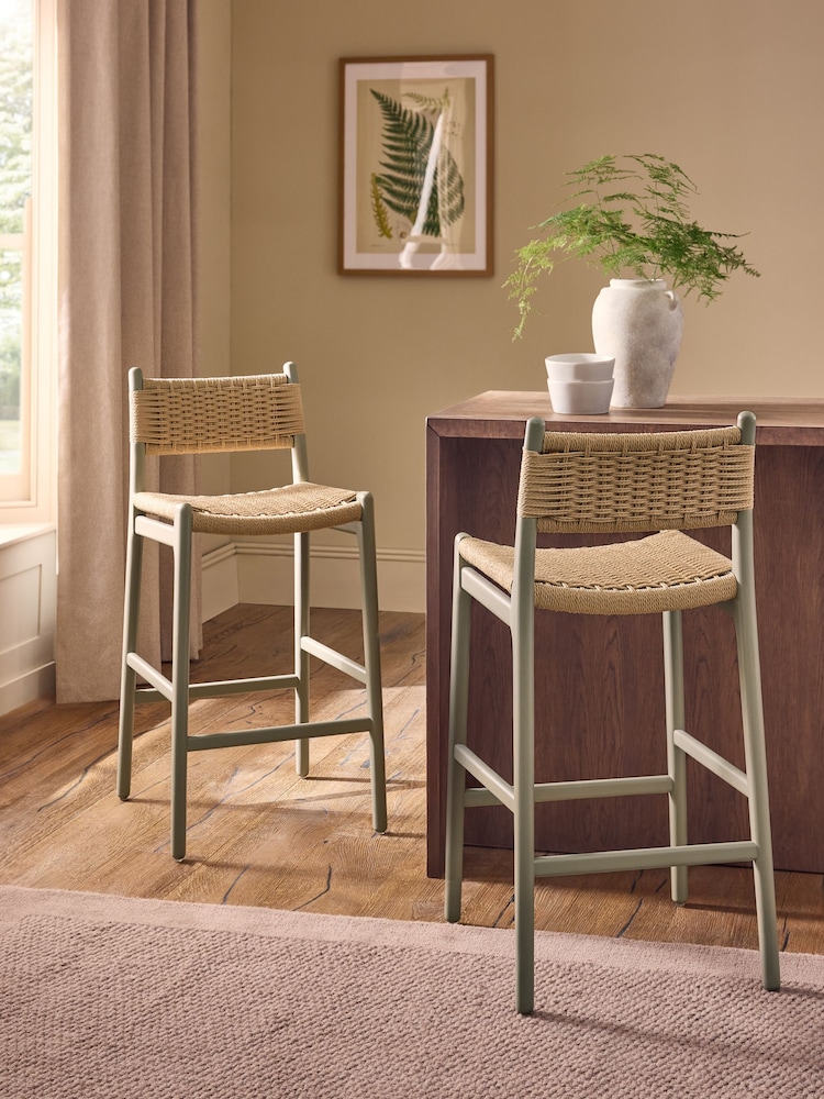 Sage Green Otto Bar Stool - Image 1 of 8