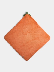 Jojo Maman Bébé Orange Pumpkin Hooded Towel - Image 3 of 4