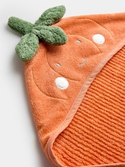 Jojo Maman Bébé Orange Pumpkin Hooded Towel - Image 4 of 4