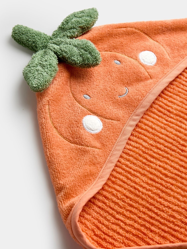 Jojo Maman Bébé Orange Pumpkin Hooded Towel - Image 4 of 4 Jojo Maman Bébé Orange Pumpkin Hooded Towel - Image 4 of 4