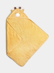 Jojo Maman Bébé Yellow Giraffe Hooded Towel - Image 1 of 4