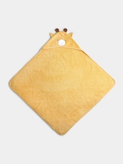 Jojo Maman Bébé Yellow Giraffe Hooded Towel - Image 2 of 4