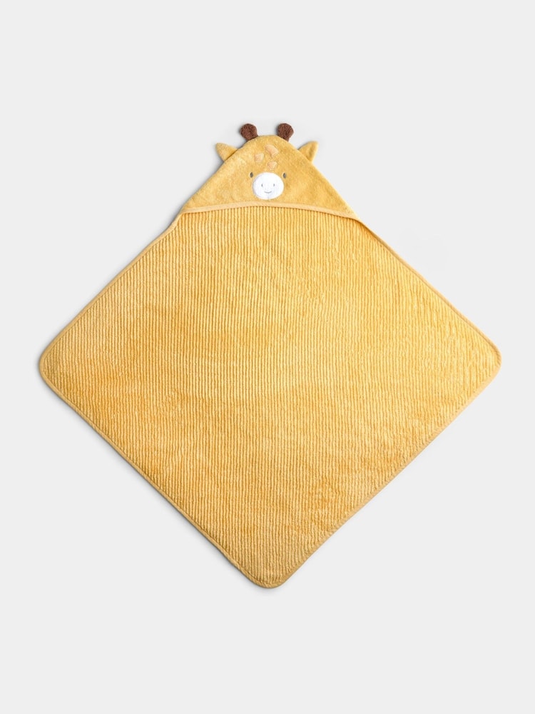 Jojo Maman Bébé Yellow Giraffe Hooded Towel - Image 2 of 4