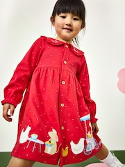 فستان بأبليك بأزرار من الأمام من Jojo Maman Bébé - Image 2 of 6